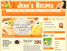 Tablet Screenshot of jeansrecipes.com